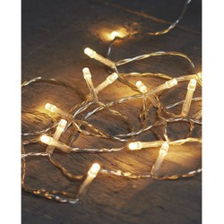Kerst lampjes lichtjes warm wit op batterijen 2 meter - Lichtsnoeren