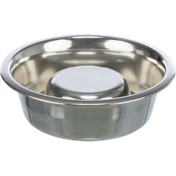 TRIXIE VOERBAK HOND SLOW FEEDING RVS 24 CM