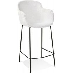 Halfhoge snackkruk CADRIX 59x54x975 cm Wit