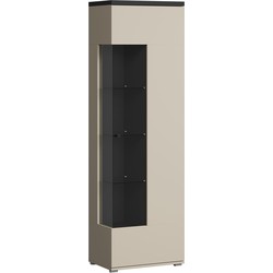Meubella - Vitrinekast Sekai - Beige - 55 cm