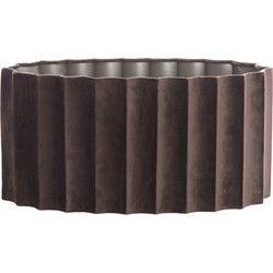 Light&living Kap ovaal recht smal 45-21-22 cm DISLI velvet donker bruin