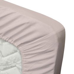 Ten Cate Katoensatijnen Topper Hoeslaken - 140x200 - Roze