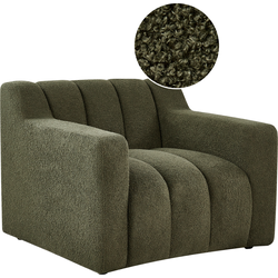 Beliani AGERUP - Fauteuil-Groen-Bouclé