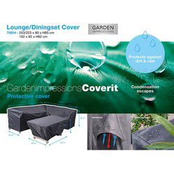 Garden Impressions Lounge dining beschermhoes 253/223x80xH65 en 152x92xH62 cm