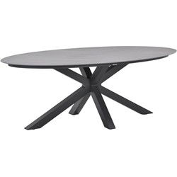 Scotland tafel  - 230x115 cm - carbon black - Centostone Napoli grey