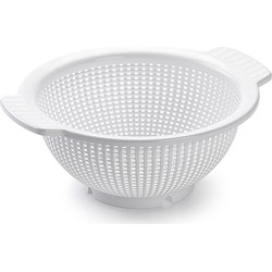 PlasticForte Vergiet - wit - 1x stuks - kunststof - 27 x 23 x 10,5 cm - Vergieten