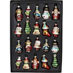 House of Seasons Kerst Ornamenten - Set 20 stuks - Glas - Groen