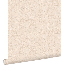 ESTAhome behang koraal zand beige en licht terracotta - 50 x 900 cm - 139500