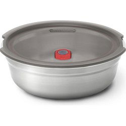 Zwart+Blum Stalen voerbak Klein - Ø170mm - H 59mm - Grijs/Rood