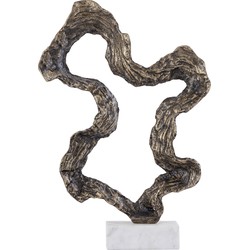 PTMD Maryan Brass Shaped Alu Casted Statue Marble BaseL