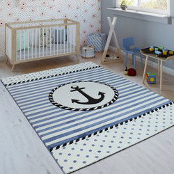 Laagpolig Vloerkleed - Diamesa - Modern - Blauw - 80x150 cm