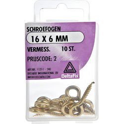 Schroefoog 16x6mm vermess 10st