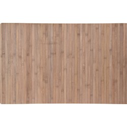 Badkamer vloermat anti-slip bamboe greywash 50 x 80 cm - Badmatjes