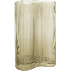 Vaas Allure Wave - Large - Glas Mosgroen  - 9,5x27cm