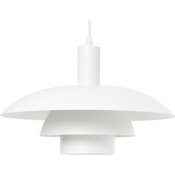 Beliani HILBA - Hanglamp-Wit-Metaal
