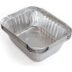5x Aluminium vetopvangbakjes 14,7x12,2cm