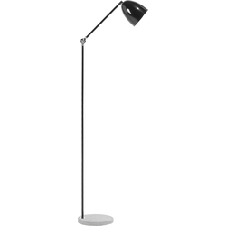 Beliani CHANZA - Staande lamp-Zwart-Metaal