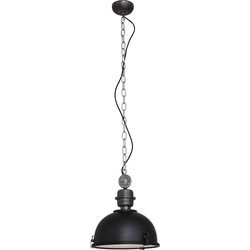 Steinhauer hanglamp Bikkel - zwart - metaal - 32 cm - E27 fitting - 7978ZW