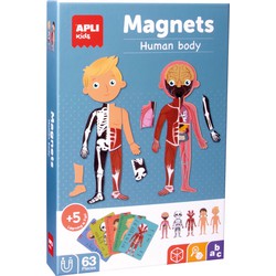 APLI Kids APLI Kids APLI - Menselijk Lichaam Magneetkaart 63-delig