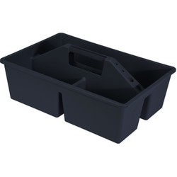 Excellent Houseware Gereedschapskist - handvat - antraciet 39 cm - Opbergbox