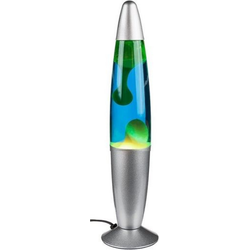 Orange85 Lavalamp - voor Kinderen - Groen Blauw - Raketvorm - 20W - 34 cm - met Stekker