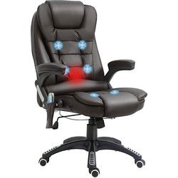 4goodz Luxe Massagestoel Bruin met Warmtefunctie