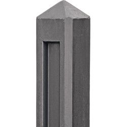 Berton borderpaal Hunze antraciet eindmodel 145 cm Tuindeco