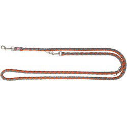 TRIXIE HONDENRIEM CAVO VERSTELBAAR ROEST / GRAFIET GRIJS 200X1,2 CM
