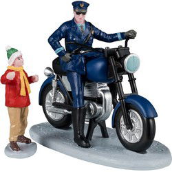 Police Officer 12x6x20 cm 2st Kersthuisje