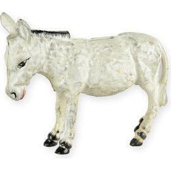 A CAST IRON DONKEY BANK