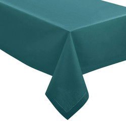 Atmosphera Tafelkleed - katoen - petrol blauw - 240 x 140 cm - Tafellakens