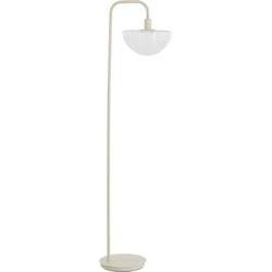 Light & Living - vloerlamp - Baylie - naturel - glas metaal - schemerlamp - E27 - 1891243
