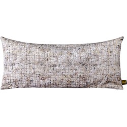 PTMD Curt Cream velvet rect cushion square print