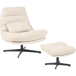 Beliani TOVIK - Fauteuil-Beige-Chenille