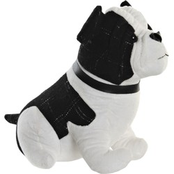 Items Deurstopper - 1 kilo gewicht - Hond Franse Bulldog - zwart/wit - 29 x 26 cm - Deurstoppers