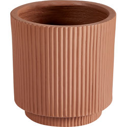 DARIA - Bloempot - 24x24x24 cm - Goudbruin - Kleivezels