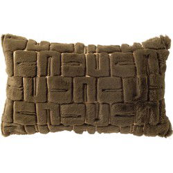 Dutch Decor DORIS - kussenhoes 30x50 cm - Military Olive - groen - Dutch Decor