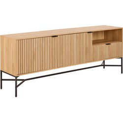 Dressoir Naturel Eikenlook - 180x40x70cm - Juna