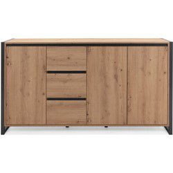 Dressoir met 3 Deuren en 3 Lades L160 cm - Denver