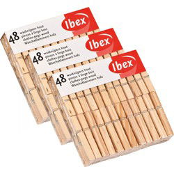 Wasknijpers - 48x - hout - knijpers - wasspelden - wasgoed ophangen - Knijpers