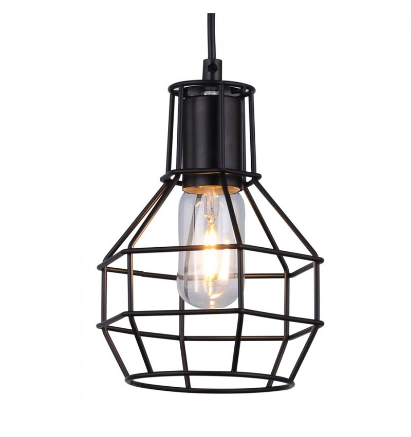 Groenovatie Vintage Hanglamp Zwart Cage Design - 