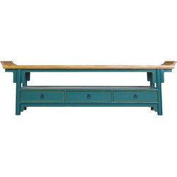 Fine Asianliving Chinese TV-meubel Teal Qiaotou B180xD40xH55cm