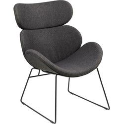Fauteuil Grijs Stof - 78,5x69x90,5cm - Bjorli