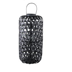 PTMD Lantaarn Mayita - 40x40x81 cm - Glas - Zwart