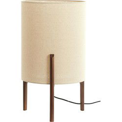 Tafellamp Litto - Donkerbruin - Ø35cm