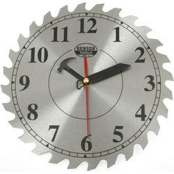 Wandklok cirkelzaag gereedschap - quartz - 25 cm - klok - Wandklokken