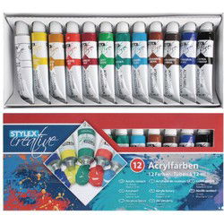 Stylex Acrylverf 12ml 12 Tubes