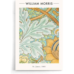 William Morris - St. James - Walljar - Wanddecoratie - Poster / 40 x 60 cm