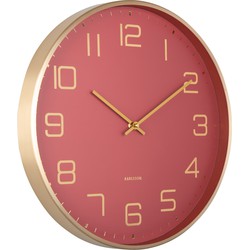 Wall Clock Elegance Glow