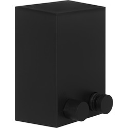 QUVIO Vierkant kastje waslijn uitrekbaar - Zwart